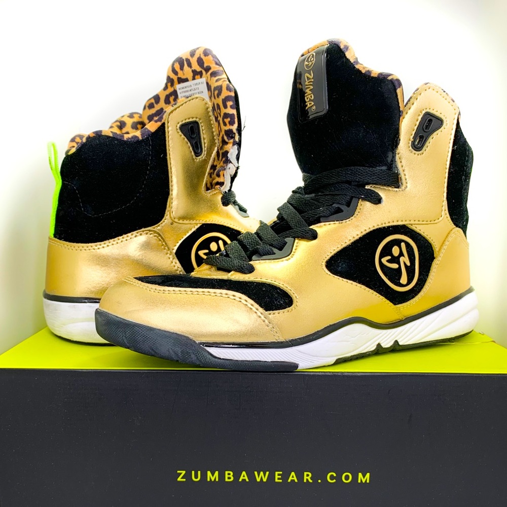 ZUMBA ENERGY BOOM GOLD SIZE 7.5